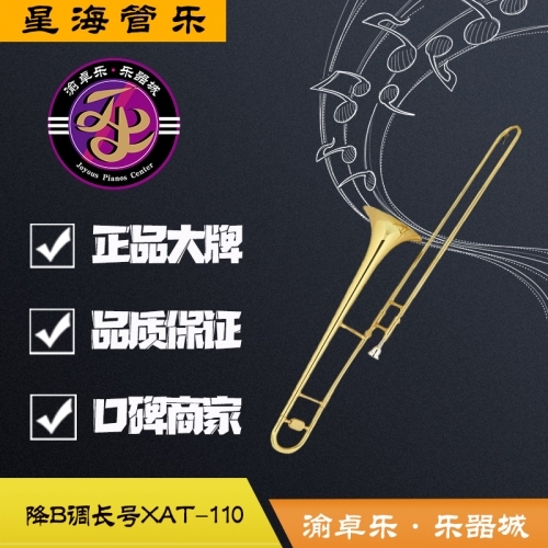 鞍山星海长号西洋乐器降B调中音长号XAT-110降B/F变调次中音长号