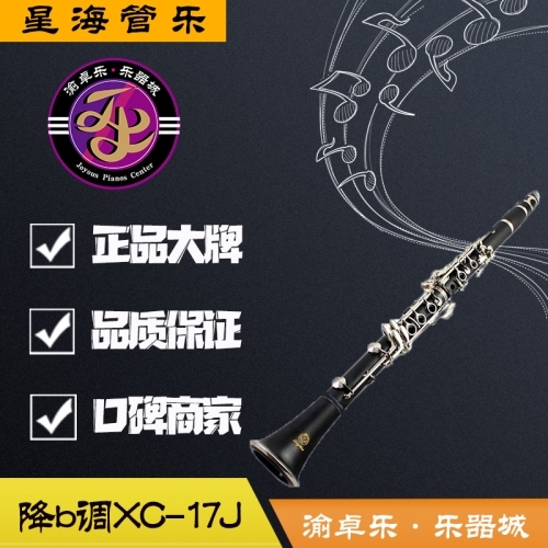 低音黑管成人初学者考级星海单簧管乐器黑管降b调XC-17J