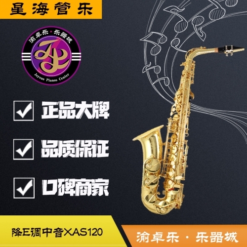 全新正品成人初学者考级降E调星海中音萨克斯XAS120